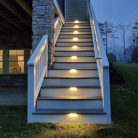 Wireless Solar Deck Lights Outdoor Pack of 2